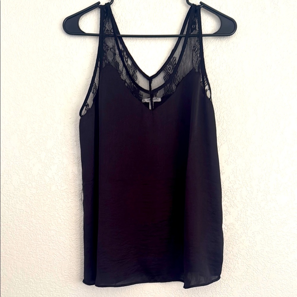 Maurice’s Black Lace Trim Top